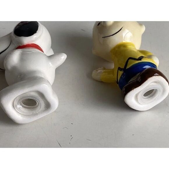 Peanuts Classic Pals Snoopy & Charlie Brown Ceramic Salt & Pepper Set NEW - Picture 7 of 15